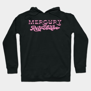 Mercury Retrobabe Pink Astrology Aesthetic Hoodie